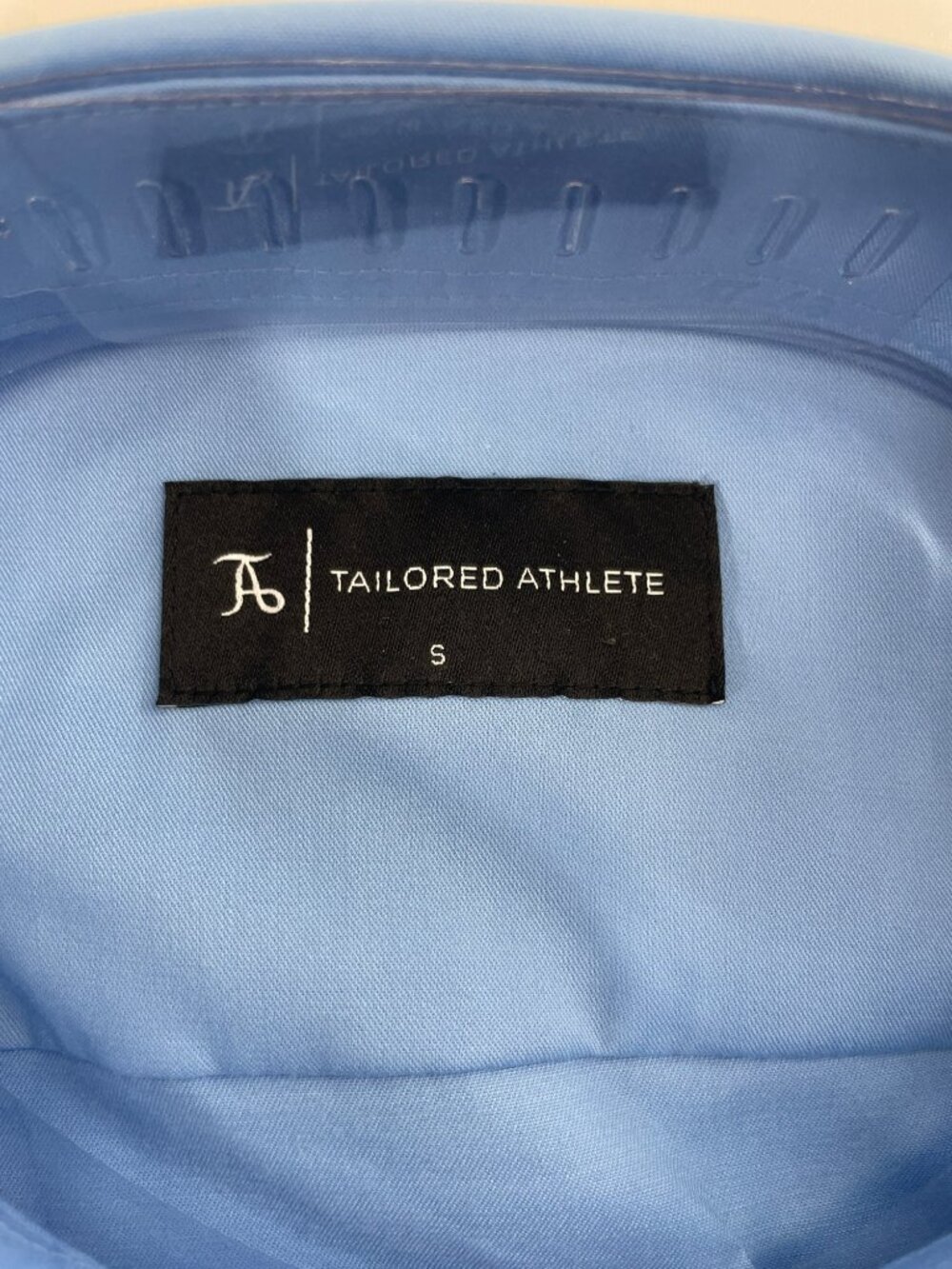 Tailored Athlete Muscle Fit Dress Shirt Mid Blue Men's Size Small MSRP$138 NWT - Picture 3 of 7
